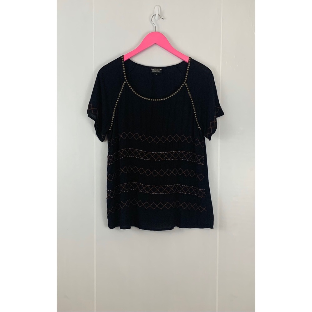 Papermoon Stitch Fix Studded/Beaded Top